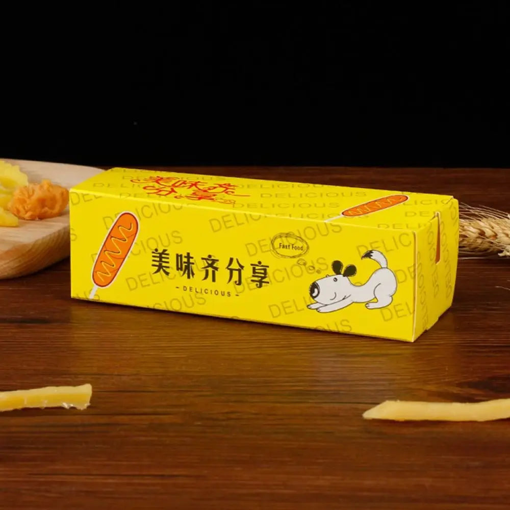 100-Pack Disposable Hot Dog Boxes – Eco Paperboard Boat Trays