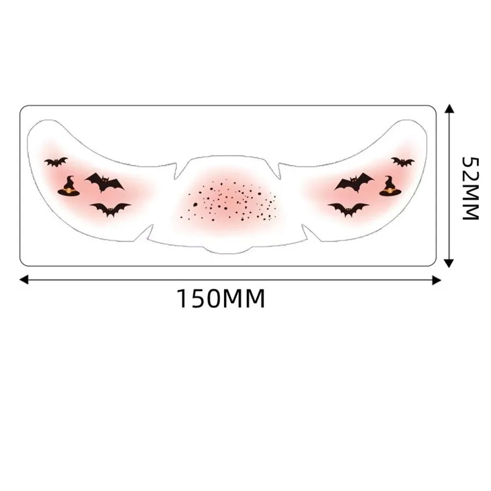 Halloween Temporary Face Tattoo Stickers – DIY Makeup Patch