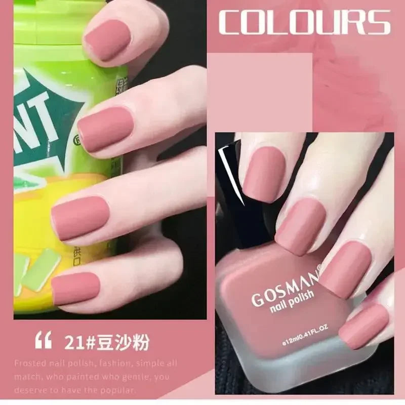 Handaiyan 12ml Frosted Matte Nail Gel Polish – Quick Dry