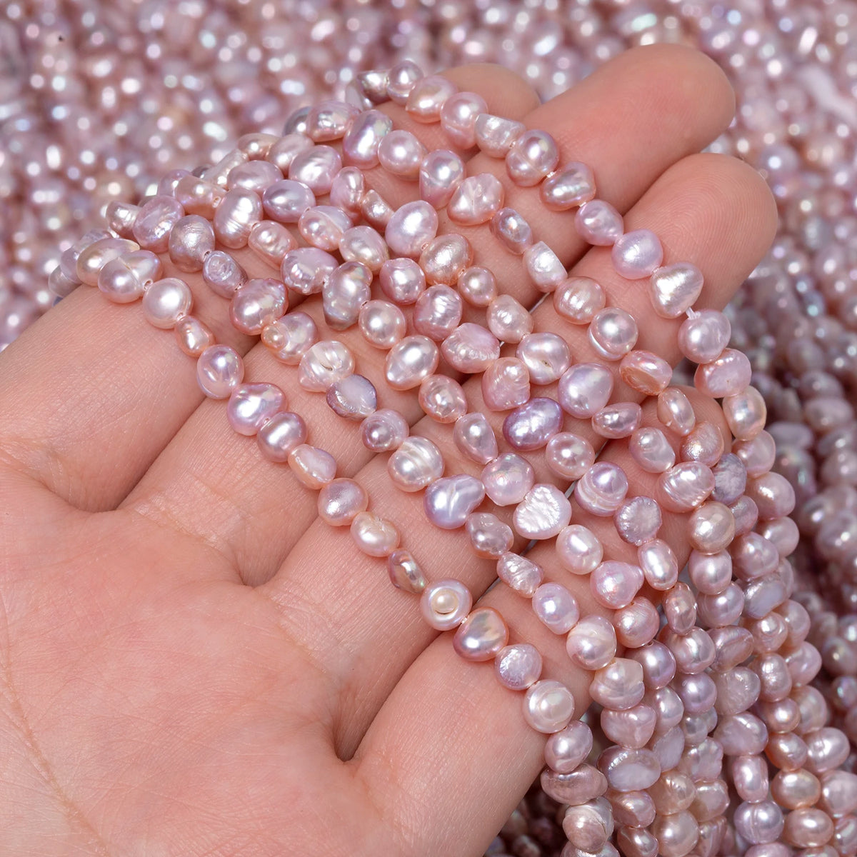 Pink Freshwater Pearl Beads 4-5mm | AA Loose DIY Jewelry