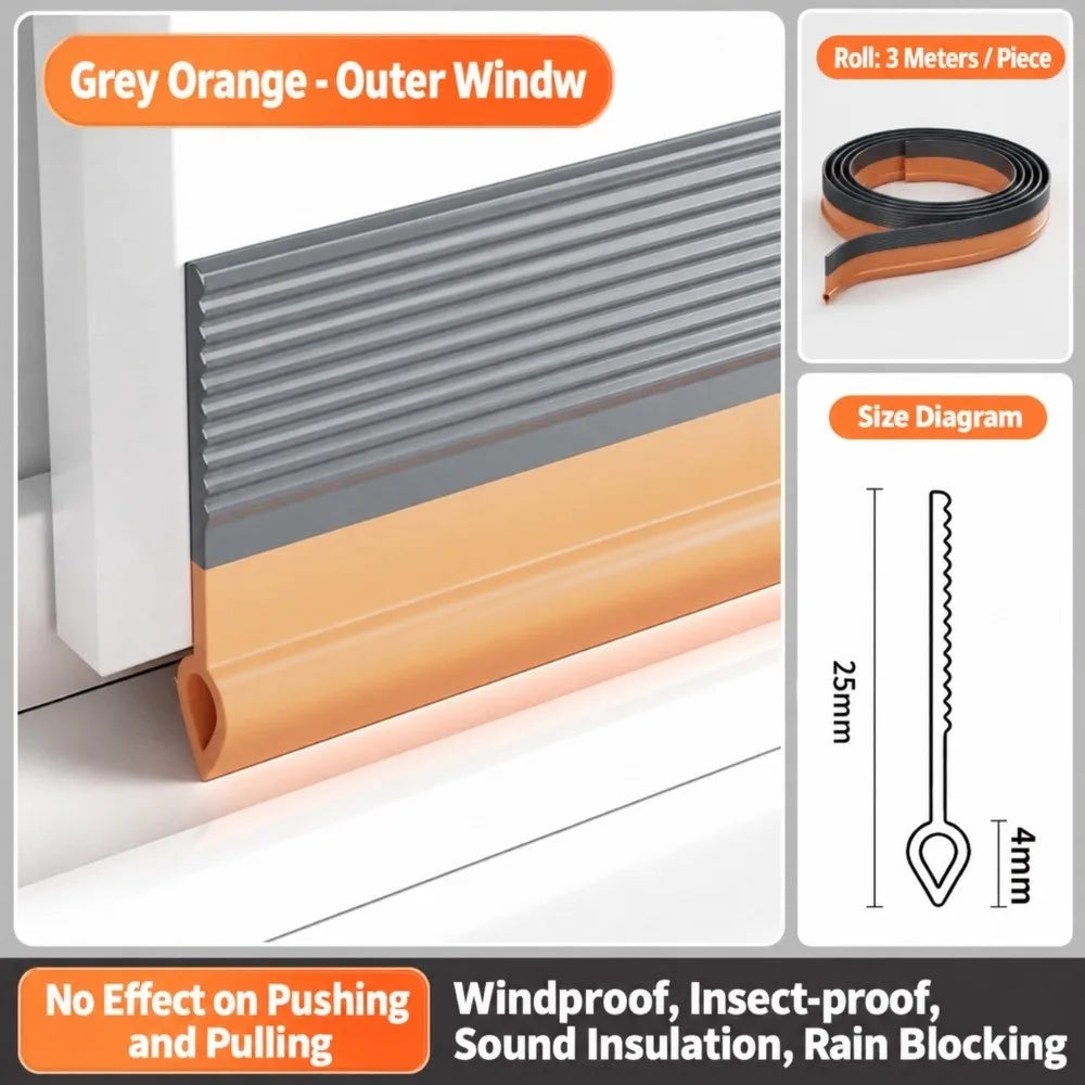 TPE Sliding Window Seal Strip – Weatherstripping Draft Guard