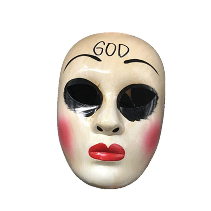 Scary Halloween Full Face Mask – Adult Cosplay Horror PVC