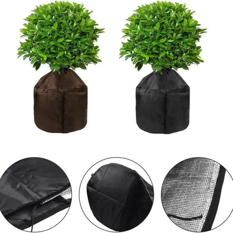 Plant Frost Protection Cover Bag – Oxford Cloth, Zipper & Drawstring