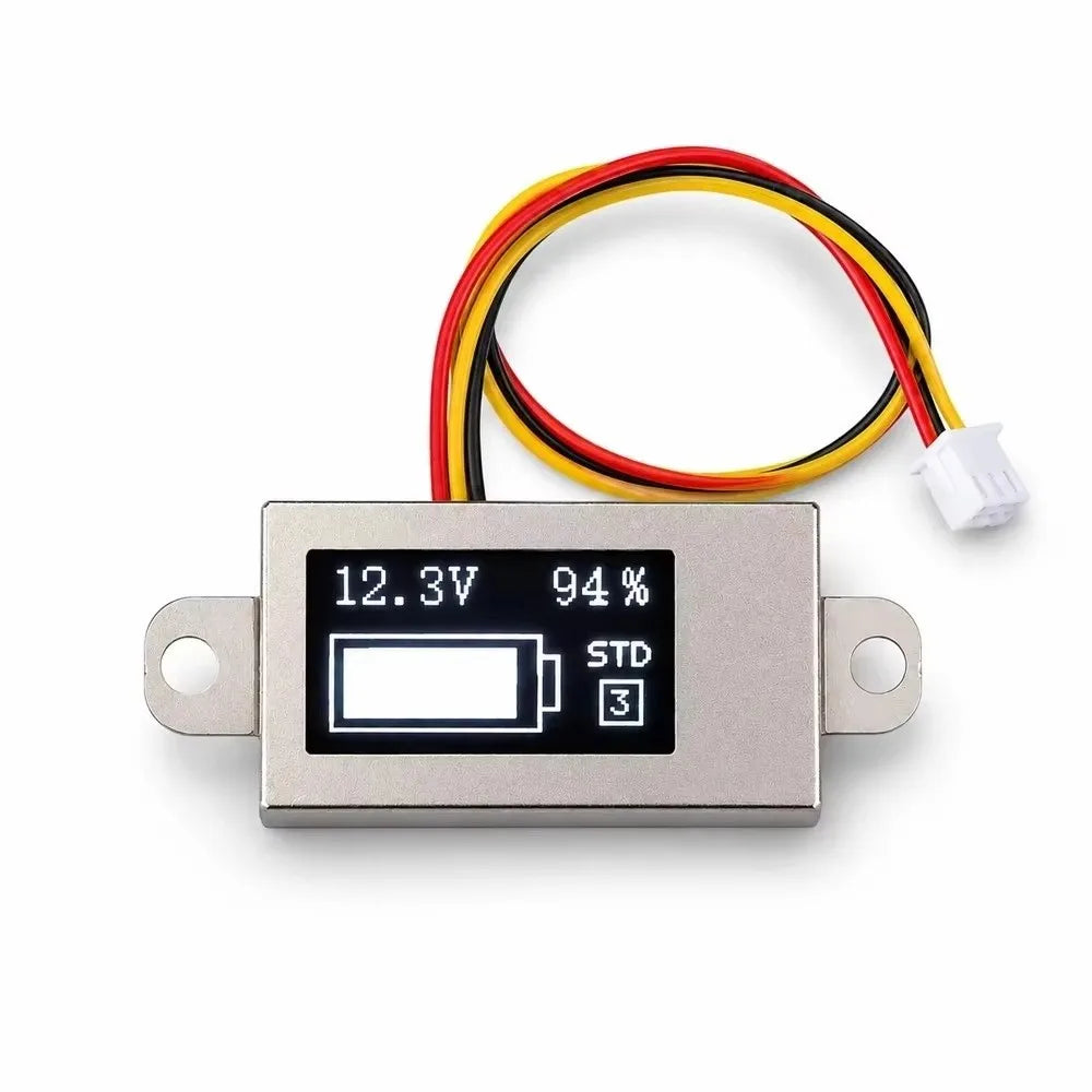 OLED Dual Display Battery Voltage Capacity Meter | 1-6S DC 30V
