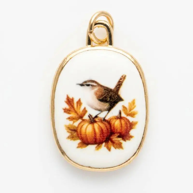 Vintage Oval Enamel Copper Pendants – DIY Jewelry Charms