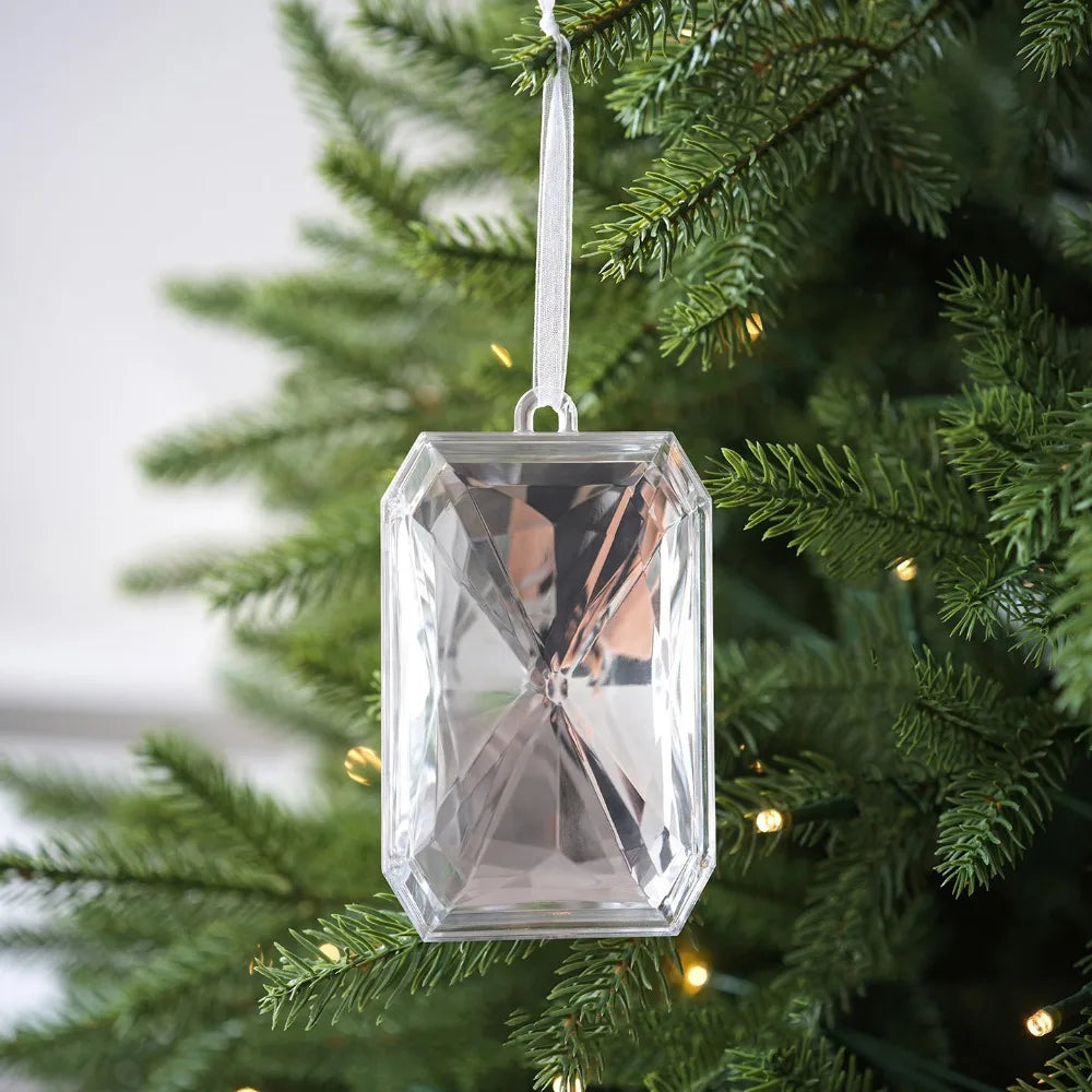 Multicolor Christmas Gemstone Drop Pendant | Plastic Xmas Ornament