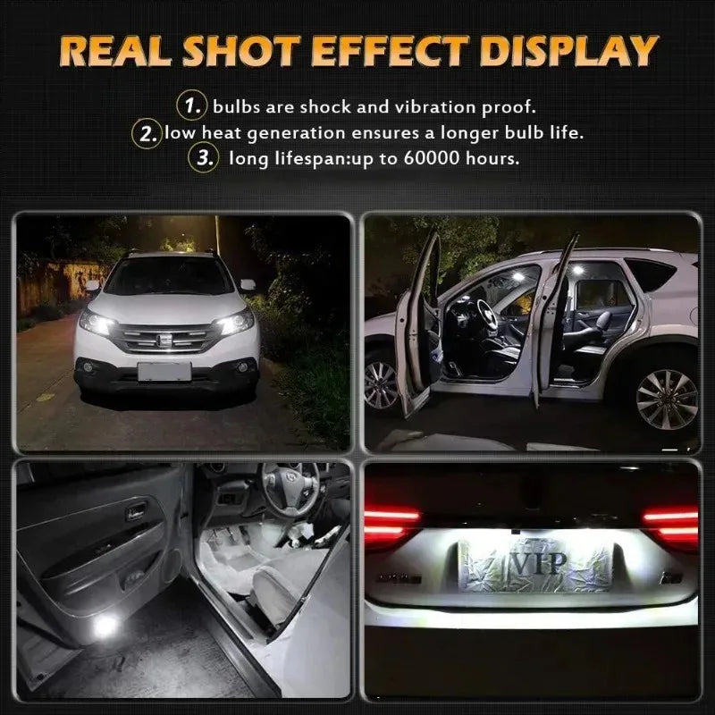 T10 W5W 4014 LED Car Bulb – 6000K Waterproof License Plate Light