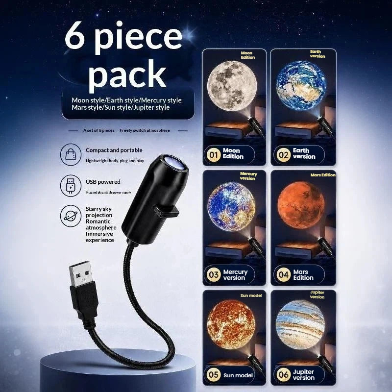 USB Mini Galaxy Projector Night Light – HD Space Projection Lamp