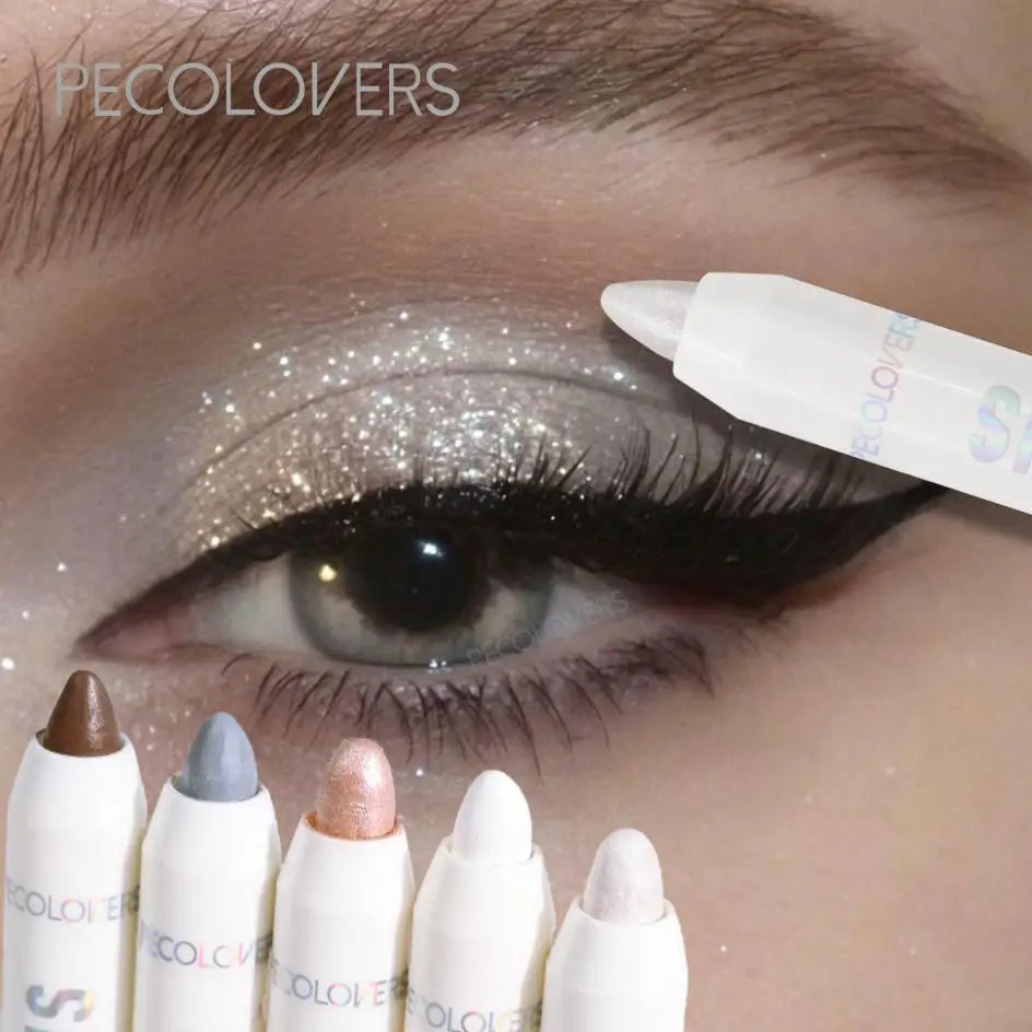 Pearl White Glitter Eyeshadow Pen – Brightening Shimmer Liner