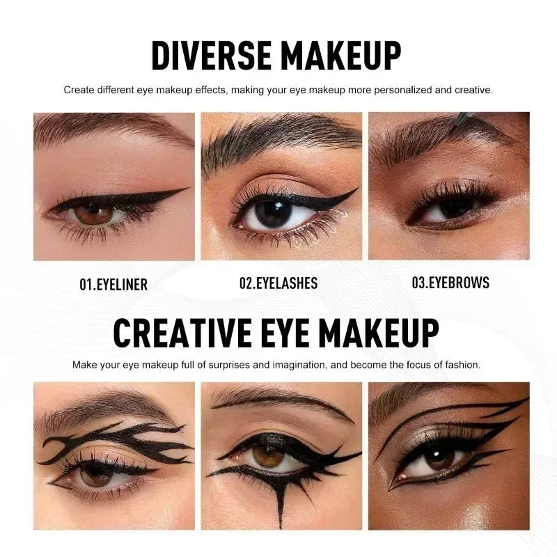 Waterproof Liquid Eyeliner Pen – Black & Brown, Long-Lasting