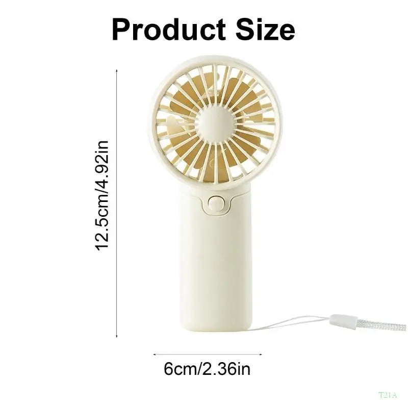T21A Portable Handheld Fan – AAA Battery Mini Travel Fan