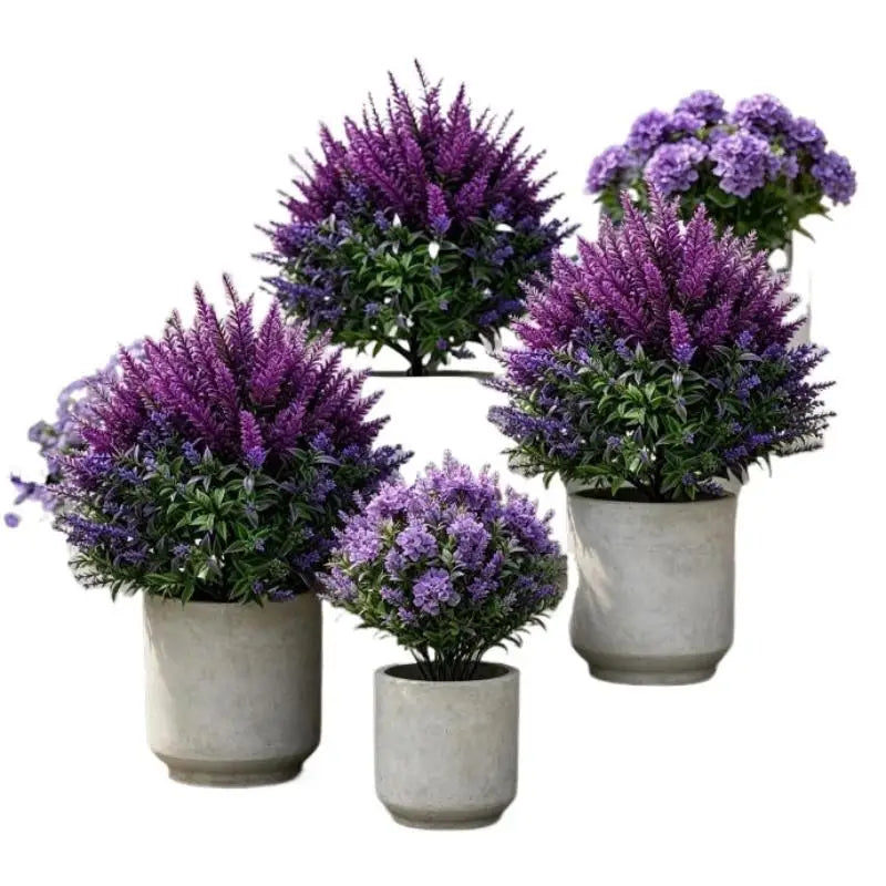 UV Resistant Artificial Persian Fern Ground Stake | Outdoor Decor