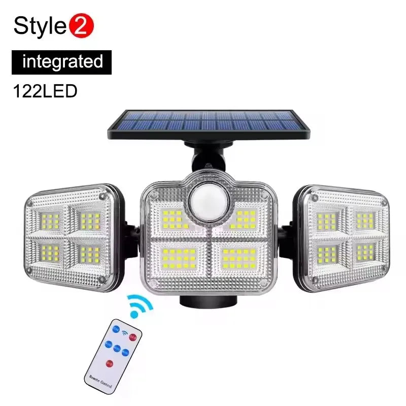 Solar Flood Light 333 LED 20W IP65 Waterproof – 3 Modes Outdoor
