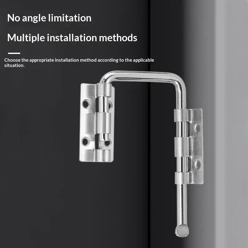 Stainless Steel Gate Latch 90/180° Non-Perforated Door Lock Set