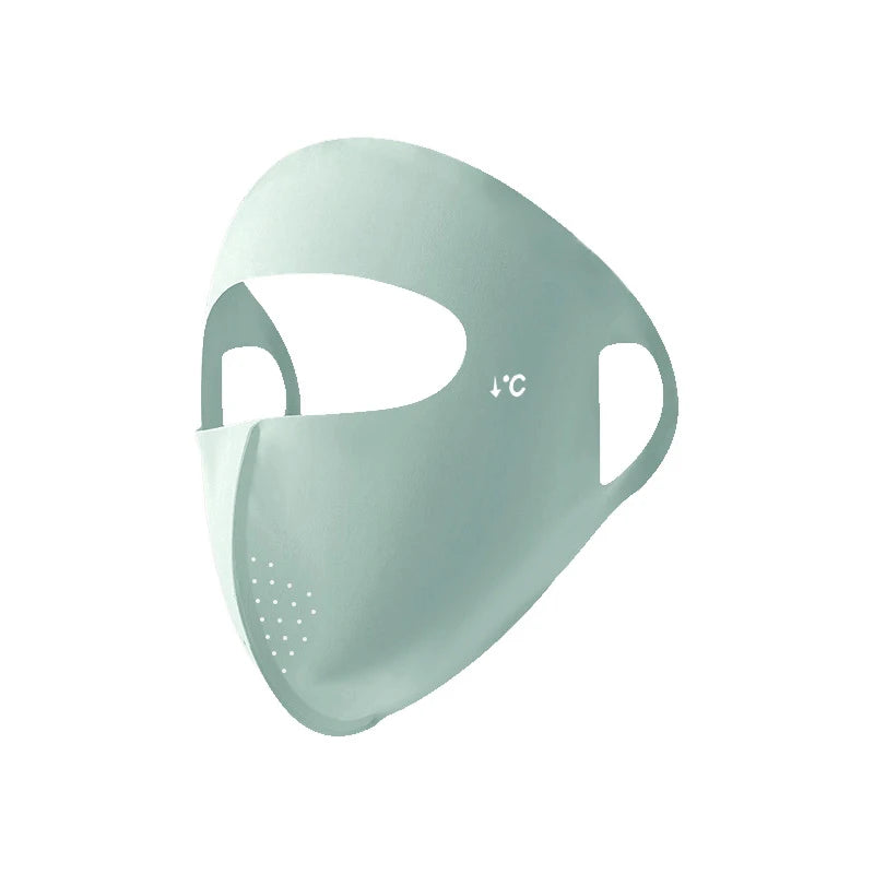 Women's UPF 50+ Ice Silk UV Sun Mask – Cooling Face Cover