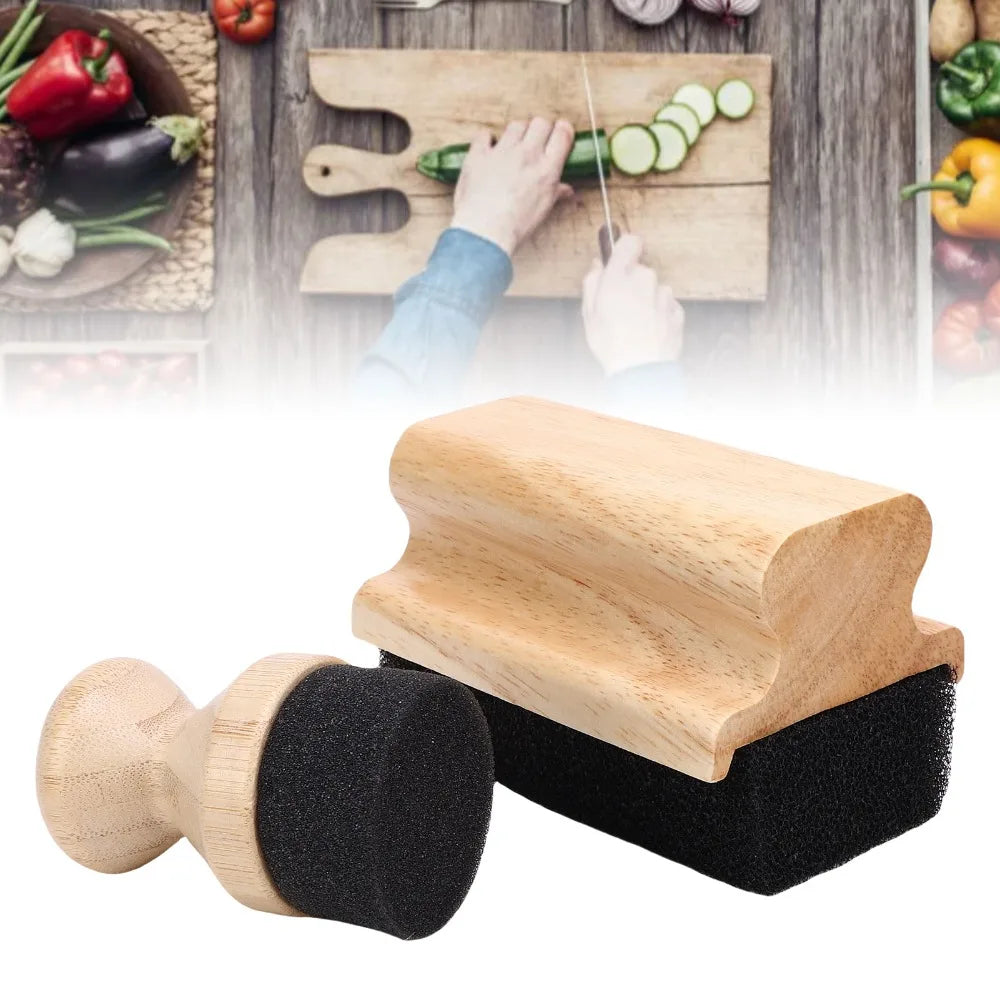 Wood Oil & Wax Applicator Set – 2-Pack Beech Sponge Pads