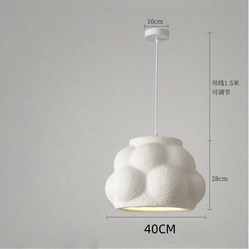 Wabi Sabi Resin LED Pendant Light | Modern Hanging Chandelier