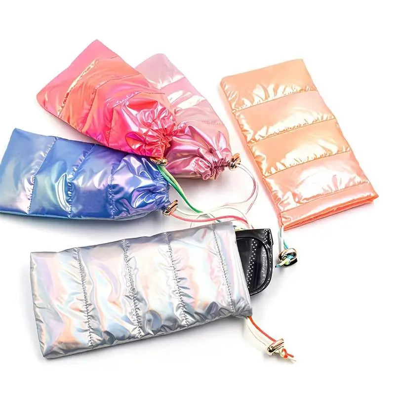 Drawstring Eyeglass & Phone Storage Bag – Soft Padded Case