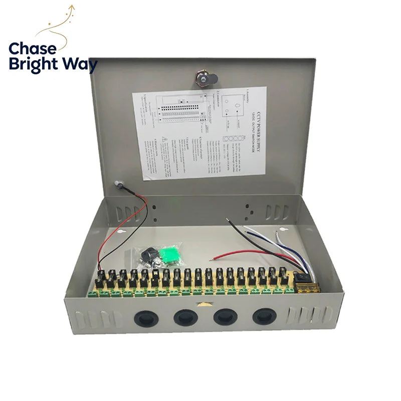 9/18-Way PCB Terminal DC Power Distribution Board – 24V