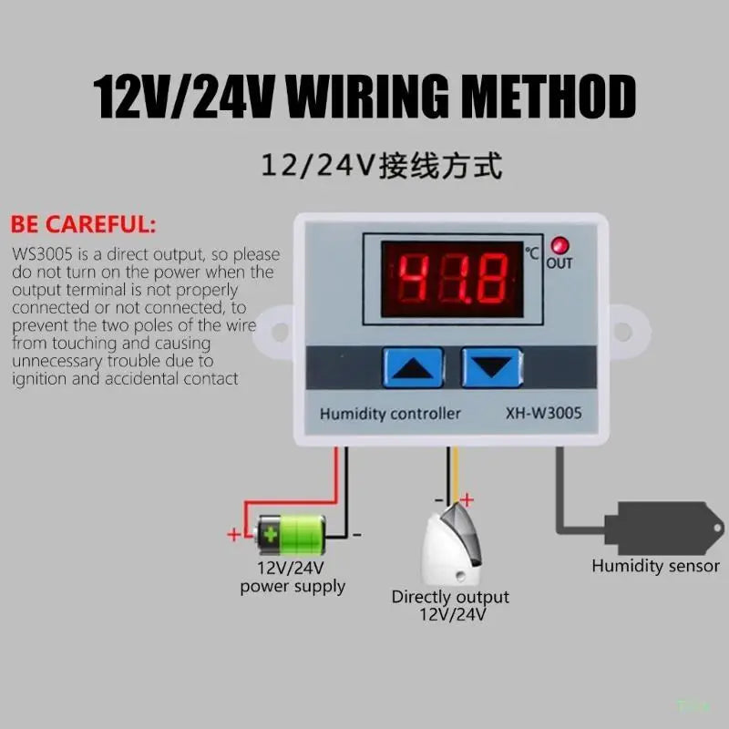 T21A Digital Humidity Controller Switch 0–99% RH Sensor