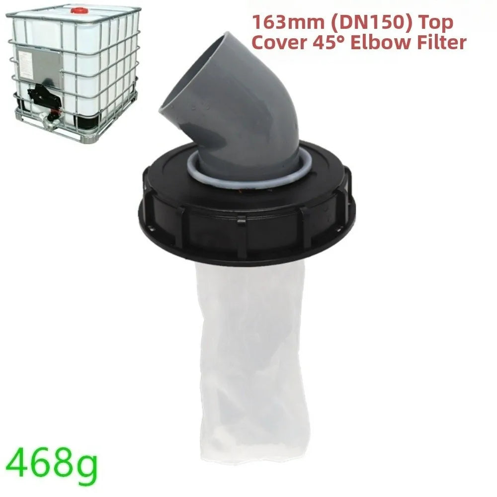 IBC Tote Tank Filter Cover – Nylon Mesh Lid 90° & 45°