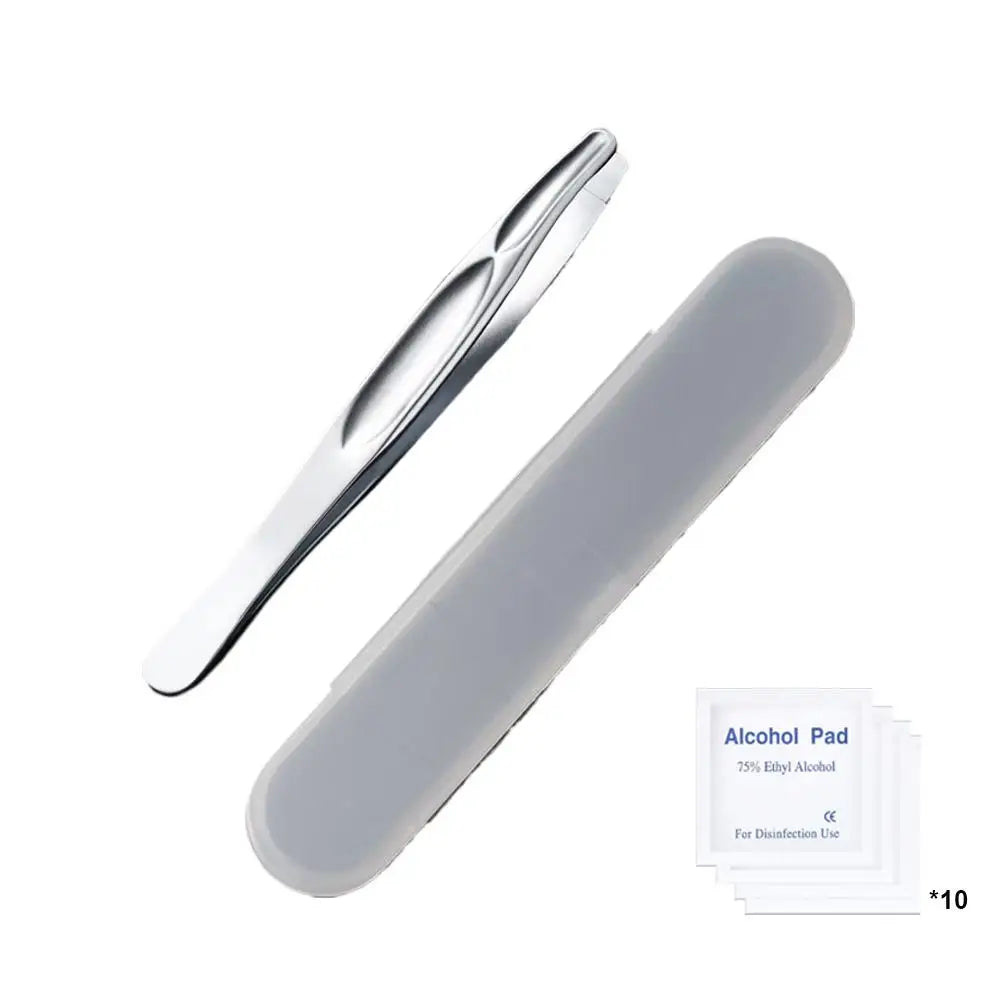 Stainless Steel Precision Tweezers – Eyebrow & Beard Grooming