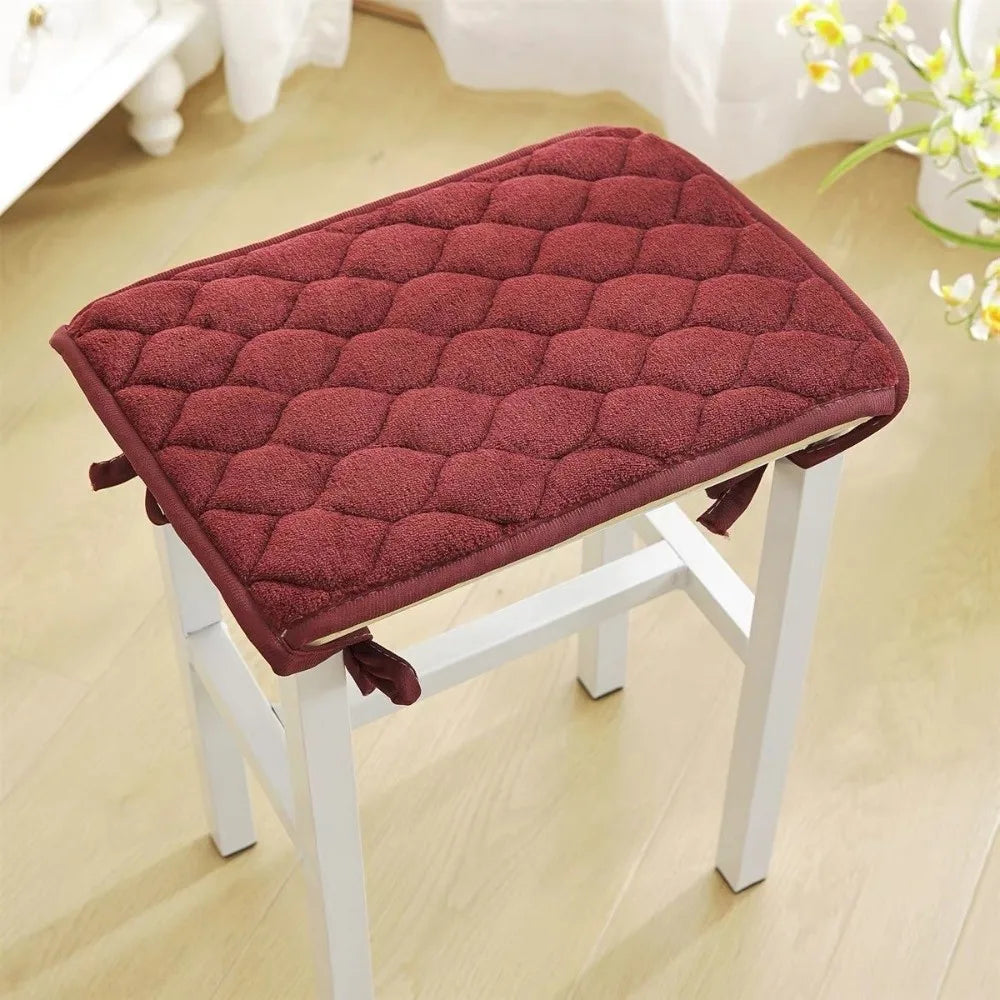 Thickened Plush Seat Cushion – Anti-Slip Strap & PP Cotton Fill