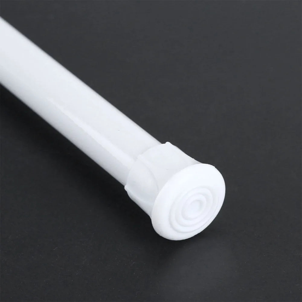 No-Drill Tension Curtain Rod | Adjustable Carbon Steel White