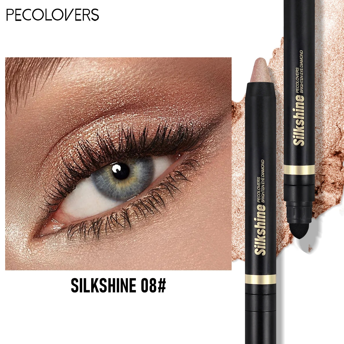 Pearly Multicolored Eyeshadow Stick – Sparkle & Long-Lasting