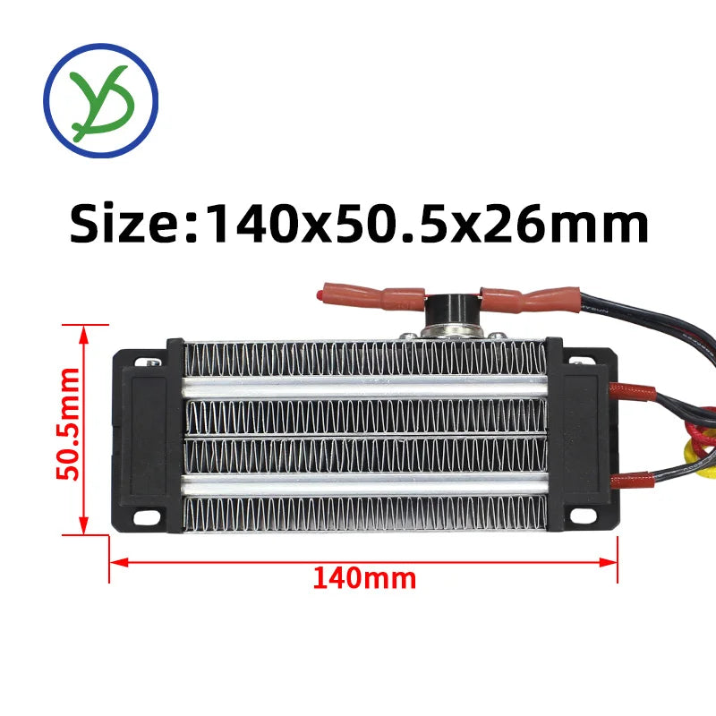 PTC Ceramic Air Heater 220V 500W – Thermostatic Heating Element