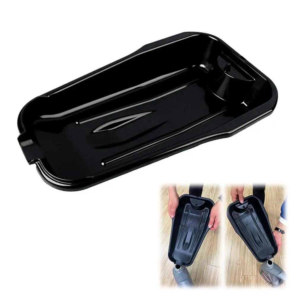 Wide-Mouth Oil Drain Pan 2.5L – Low-Profile Garage Drain Tray