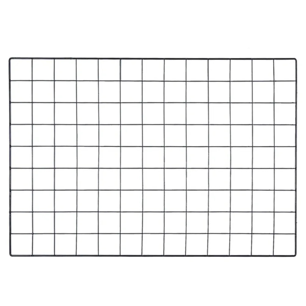 Black Wire Mesh Grid Panel – DIY Photo Wall, Shelf & Pet Pen