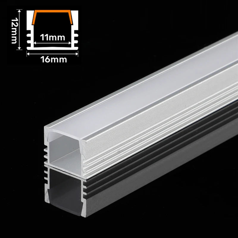 Recessed LED Aluminum Channel Profile V/U/YW Shape – 0.5m & 1m