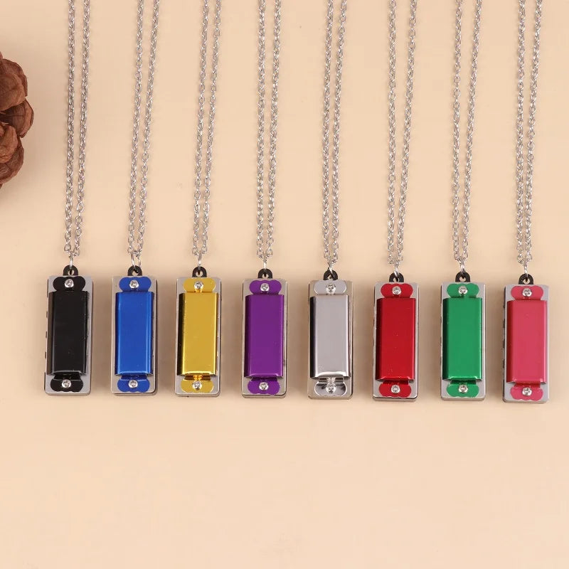 Mini Necklace Harmonica – 4-Hole 8-Tone Kids Music Gift