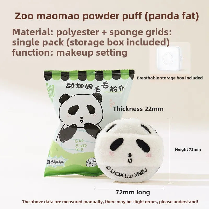 Fluffy Flocking Powder Puff – Air Cushion & Loose Powder