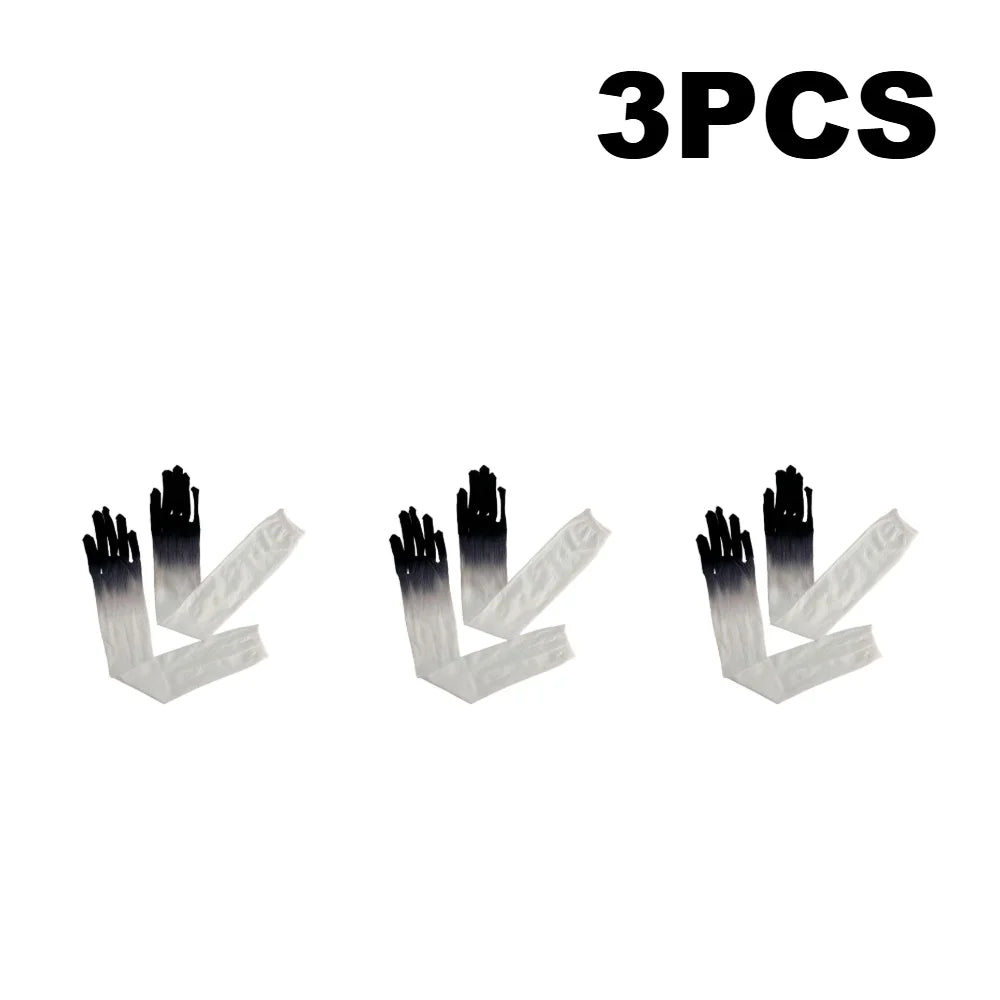 Women Gradient Tulle Long Gloves – Cosplay, KPOP & Party