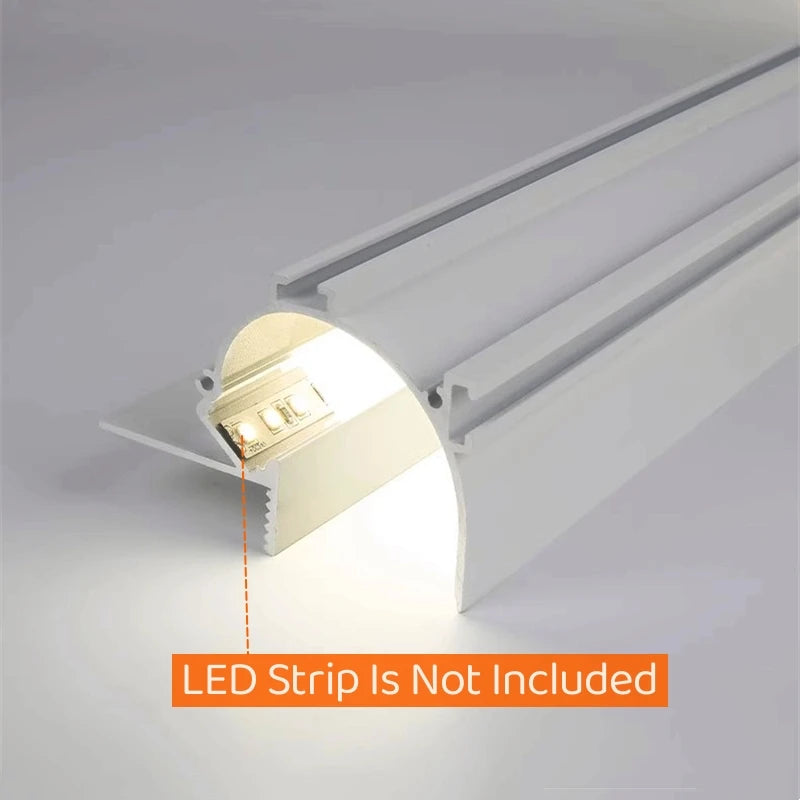 Recessed Corner LED Aluminum Profile Channel 0.5m/1m Ceiling
