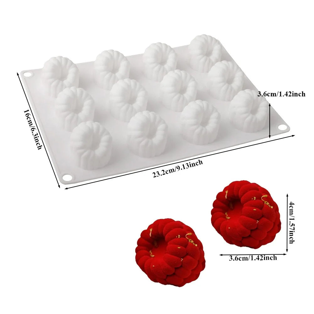 Silicone Mousse Cake Mold Set – 1/6/12/24-Cell Bundt Baking