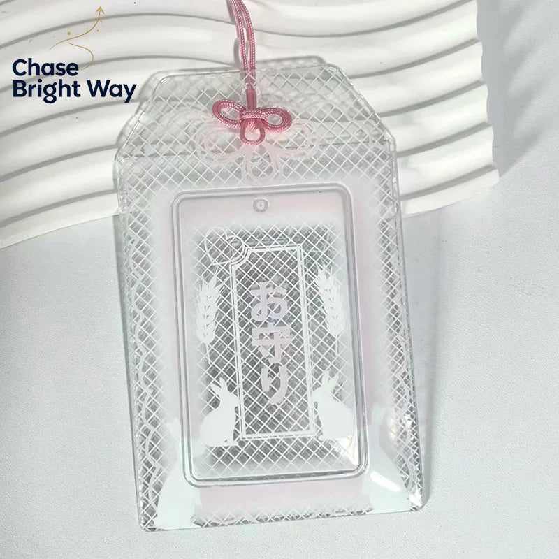 Clover PVC Photocard Holder – Cute Card Sleeve & Clip