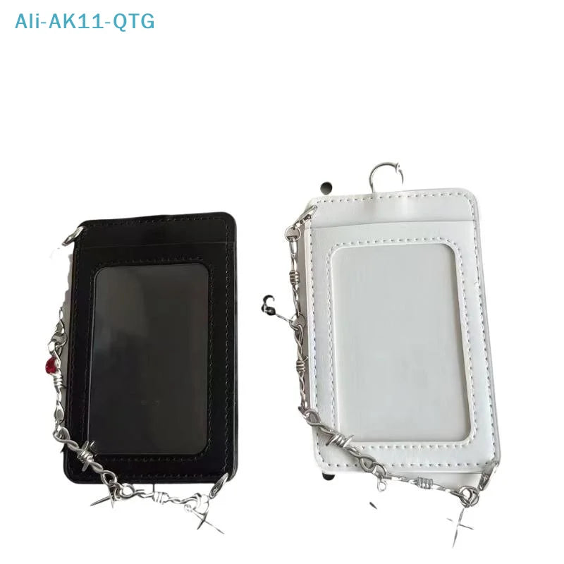Kpop Photocard Holder PU Leather Keychain & Bag Charm