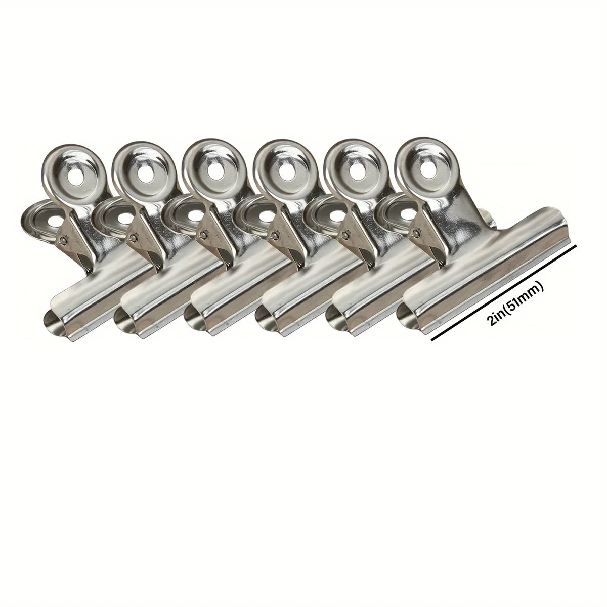 Stainless Steel Food Bag Sealing Clips – 6 or 12 Pack