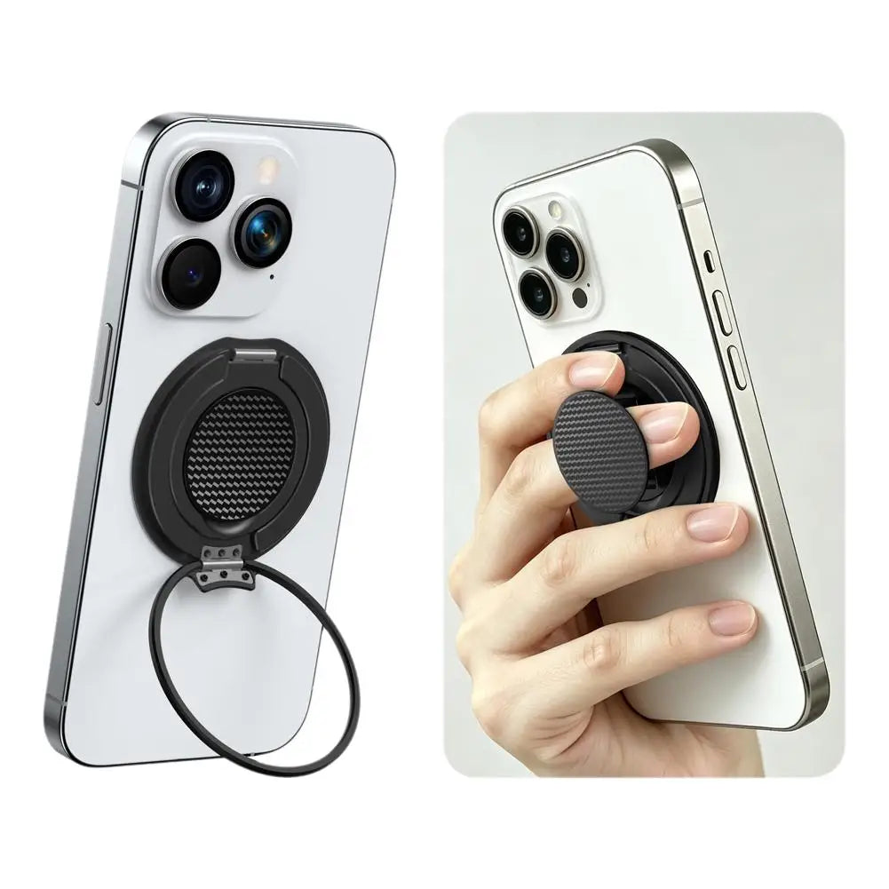 Magnetic Ring Phone Stand | 360° Rotating Aluminum Grip – SAMMY