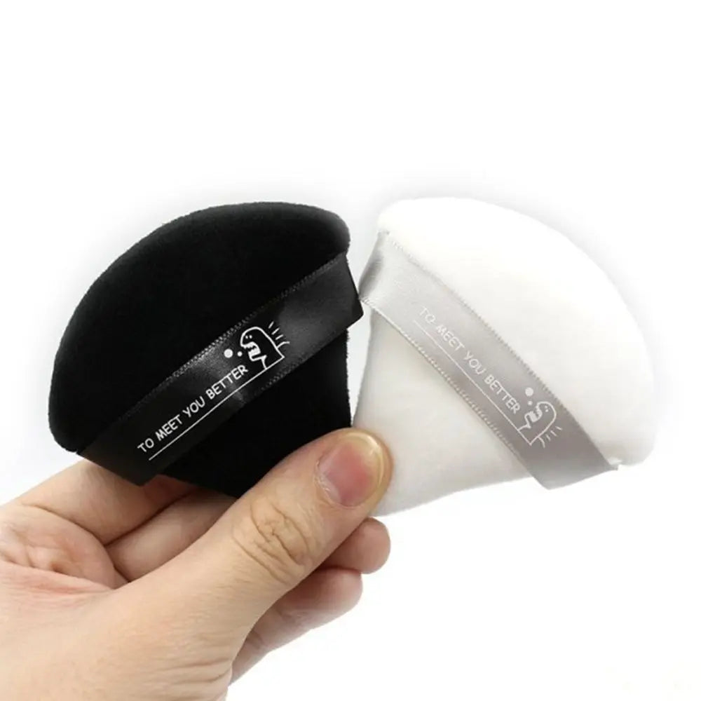 Triangle Velvet Powder Puff – Washable Face Makeup Sponge