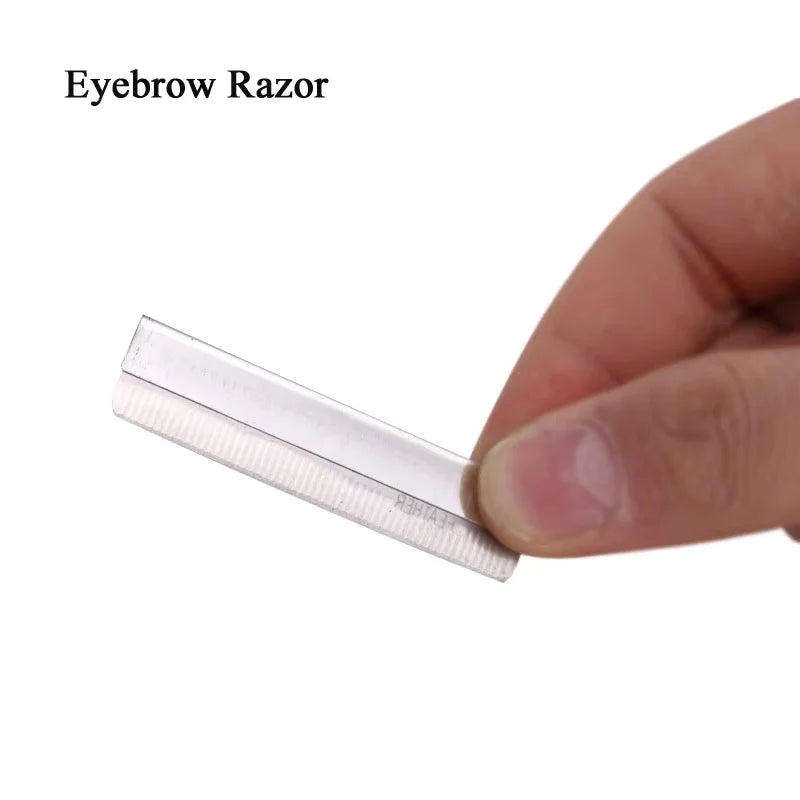 Stainless Steel Eyebrow Razor Blades – 10/50/100 Pack Trimmer
