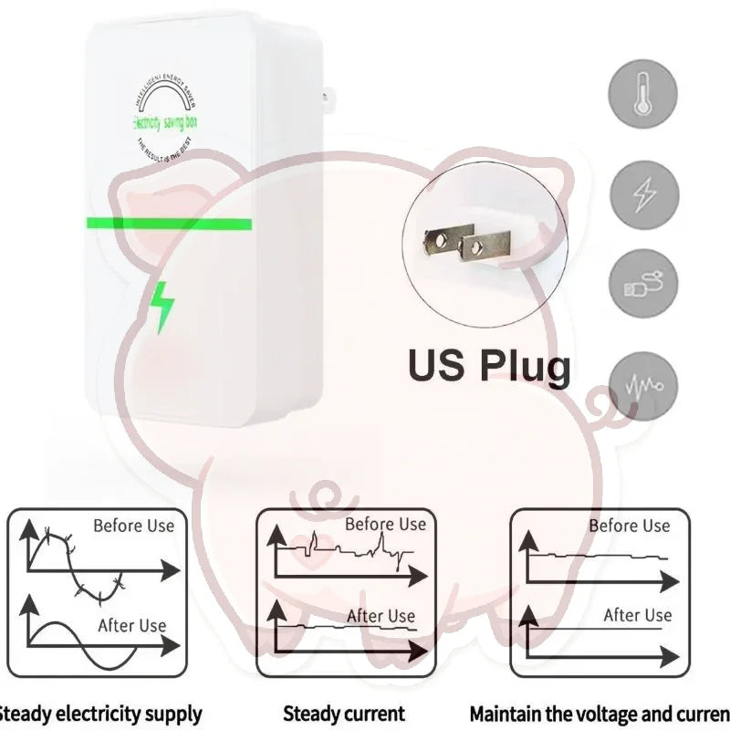 Smart Power Saver – Plug-In Energy Saving Device for Home