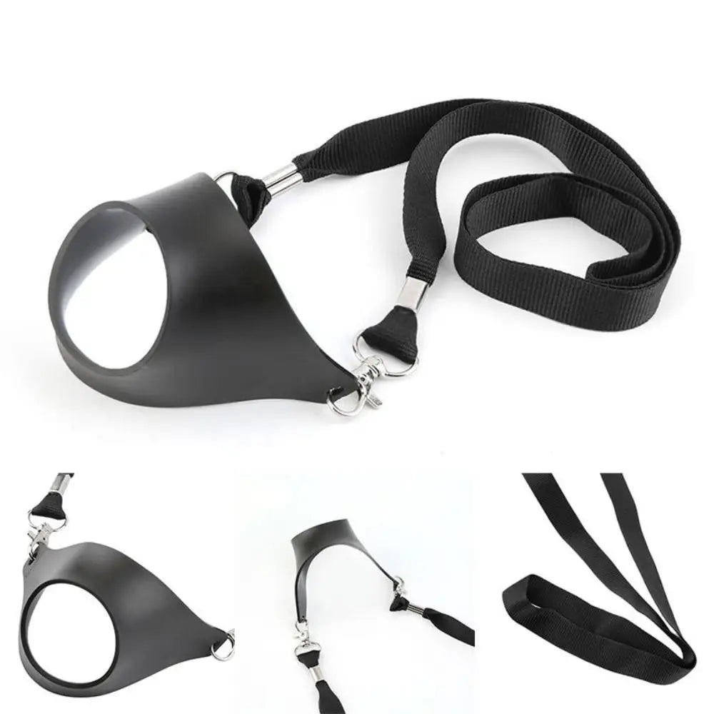 Hands-Free Wine Glass Holder Neck Strap – PVC Party Sling