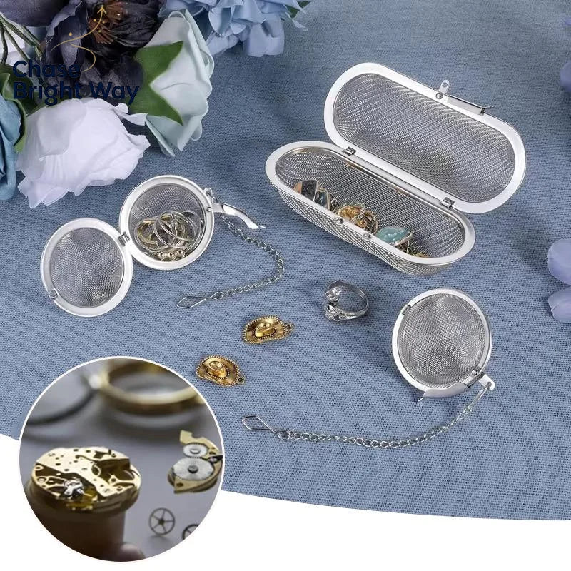 Stainless Steel Mesh Basket for Ultrasonic Cleaner | Watch & Jewelry