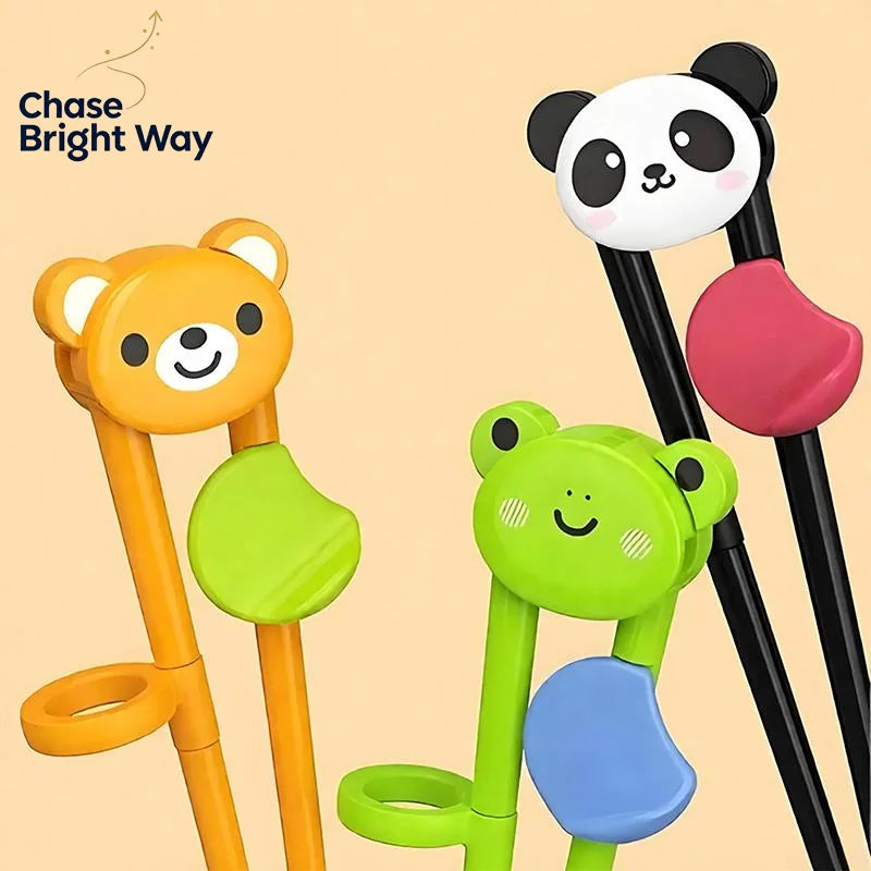 Kids Training Chopsticks – BPA-Free Cartoon Animal Non-Slip