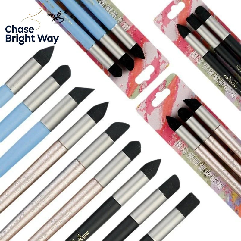 Sponge Smudge Blending Stumps – Multi-Shape Art Pens 2/3Pcs