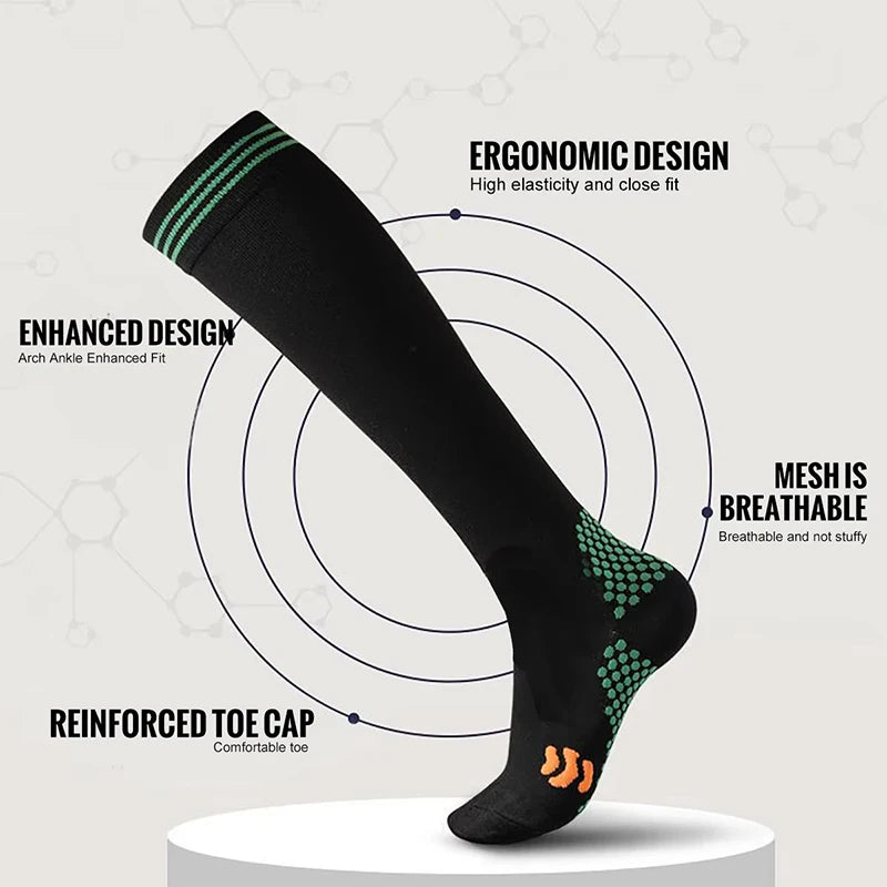 Sport Compression Socks – Shock-Absorbing & Moisture-Wicking